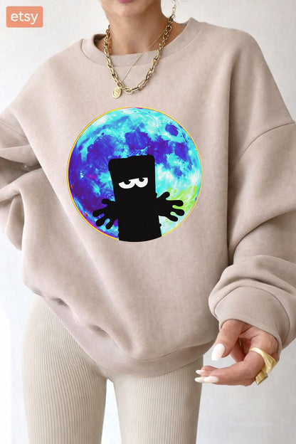 Bernd das Brot Moon Shirt, Bernd das Brot Shirt, Grumpy Bread Cartoon T-Shirt, Cult Classic Gift, MIST German Cult Cartoon Tee, Kika TV Tee