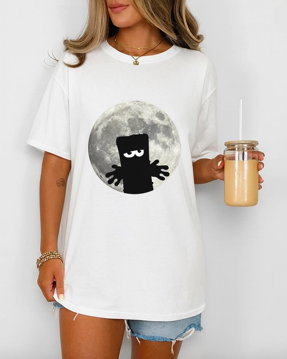 Bernd das Brot Moon Shirt, Bernd das Brot Shirt, Grumpy Bread Cartoon T-Shirt, Cult Classic Gift, MIST German Cult Cartoon Tee, Kika TV Tee