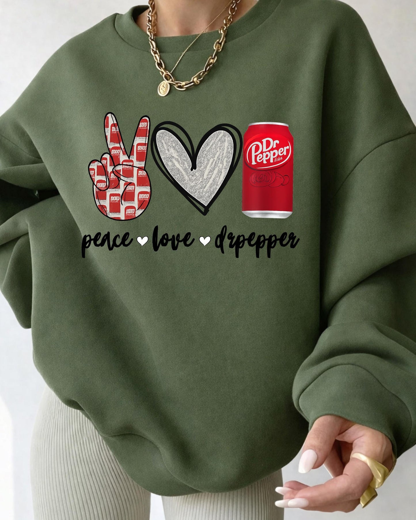 Peace Love Dr Pepper Shirt: Retro Soda Lover Graphic Tee, Funny Soda Graphic Tee, Retro Drink Lover T Shirt