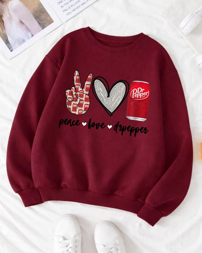 Peace Love Dr Pepper Shirt: Retro Soda Lover Graphic Tee, Funny Soda Graphic Tee, Retro Drink Lover T Shirt