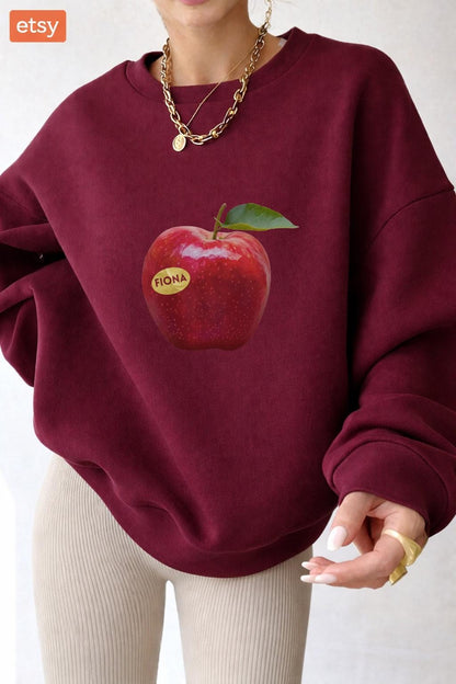 Fiona Apple Inspired T Shirt, Retro Y2K Apple Graphic Tee, Indie Music Fan Shirt, Minimal Apple Print Tee, Unisex Aesthetic Shirt, MusicGift