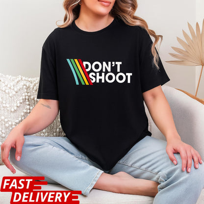 Arc Raiders T Shirt, DON'T SHOOT Gaming Shirt, Sarcastic Funny Retro Arcade Raiders Tee, Vintage ARC Stripes, Don’t Shoot Shirt