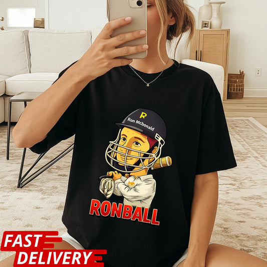 Comfort Colors® Ronball Shirt, Ron McBonald Cricket T Shirt, Funny Cricket Player Tee, Sports Parody Graphic Shirt, Unisex Statement Tee