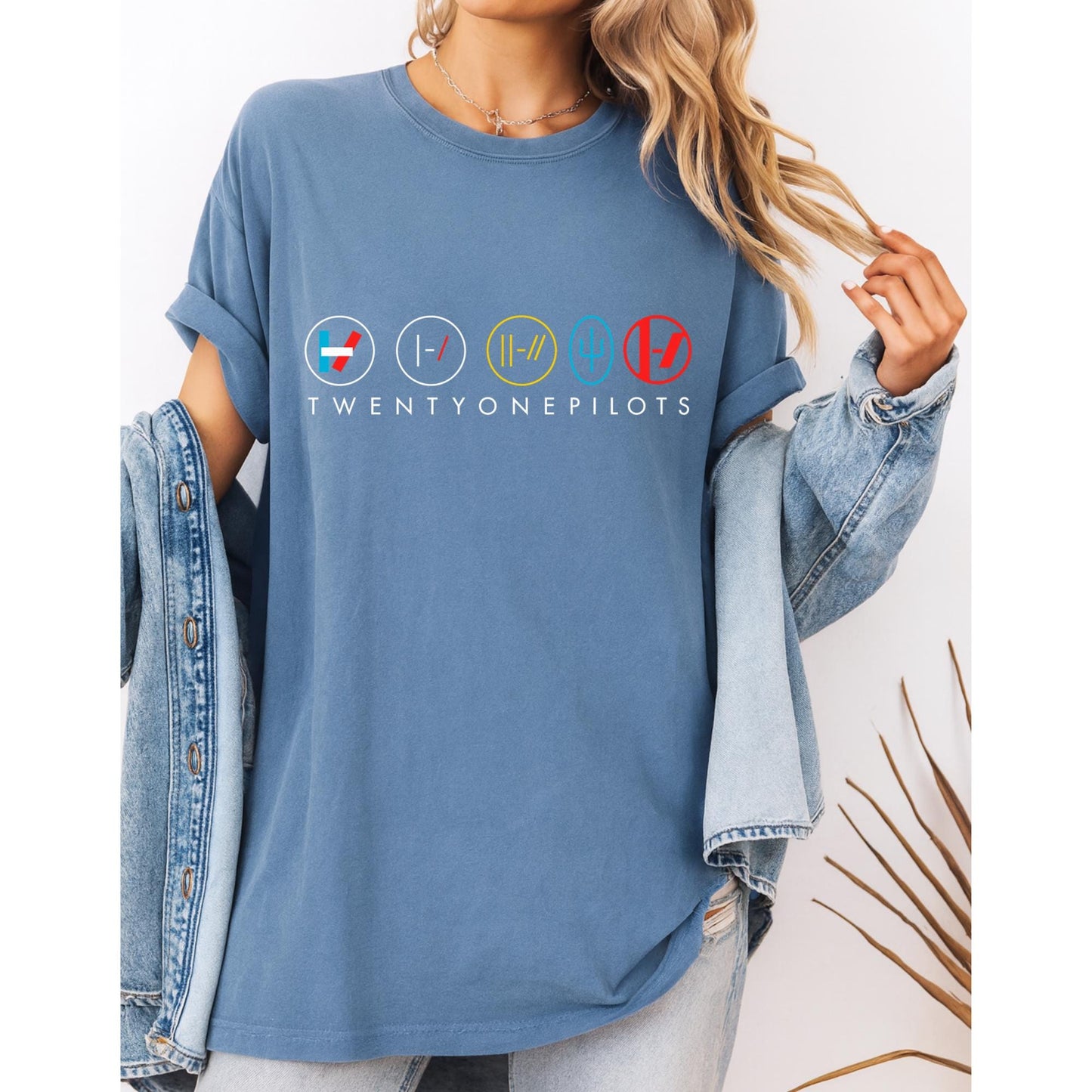 Twenty One Pilots Shirt, Band Logo Symbols Tee, TØP Graphic T Shirt, Music Fan Merchandise Top, Alternative Rock Aesthetic Tee