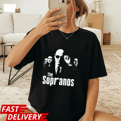 The Sopranos TV Show Shirt, Classic Mafia Series Tee, Mob Boss Fan Gift, Vintage Crime Drama T-Shirt, Tony Soprano Graphic Tee