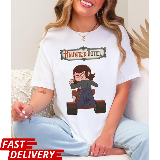 Haunted Hotel Abaddon Shirt, Funny Demon Cartoon T Shirt, Dark Humor Graphic Tee, Unisex Gothic Meme Shirt