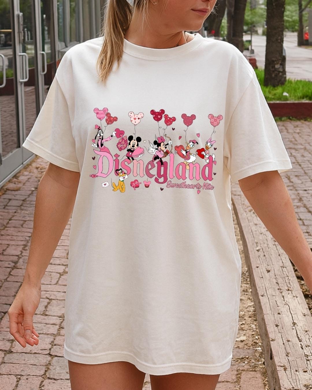 Disneyland Valentines Day Sweatshirt, Mickey and Friends Shirt, Disney Sweethearts Sweater, Retro Disneyland Valentine's Hoodie