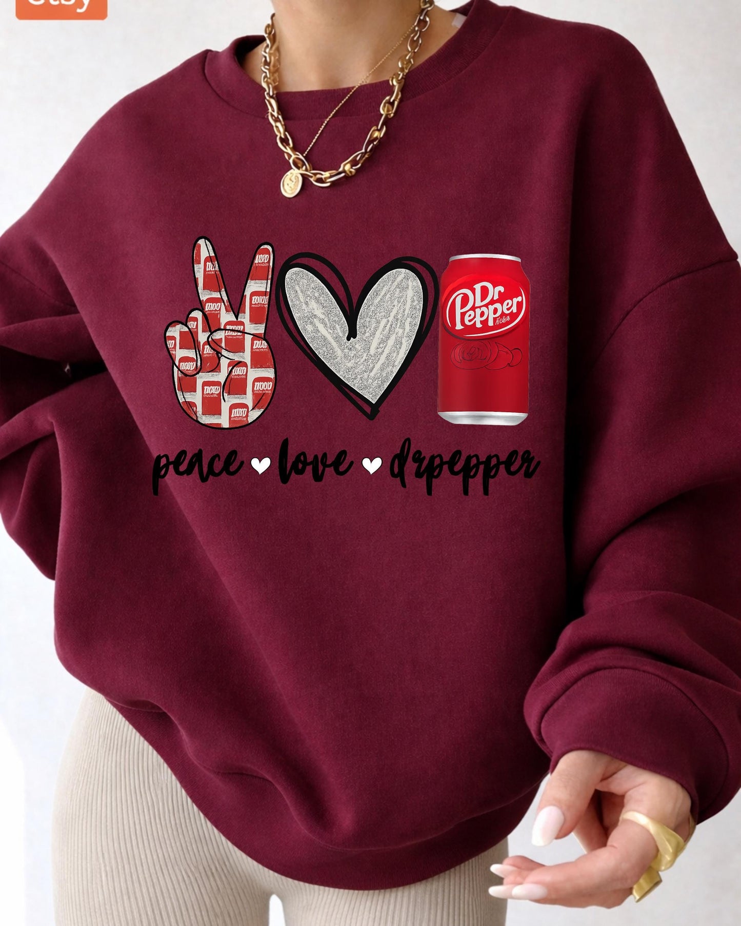 Peace Love Dr Pepper Shirt: Retro Soda Lover Graphic Tee, Funny Soda Graphic Tee, Retro Drink Lover T Shirt