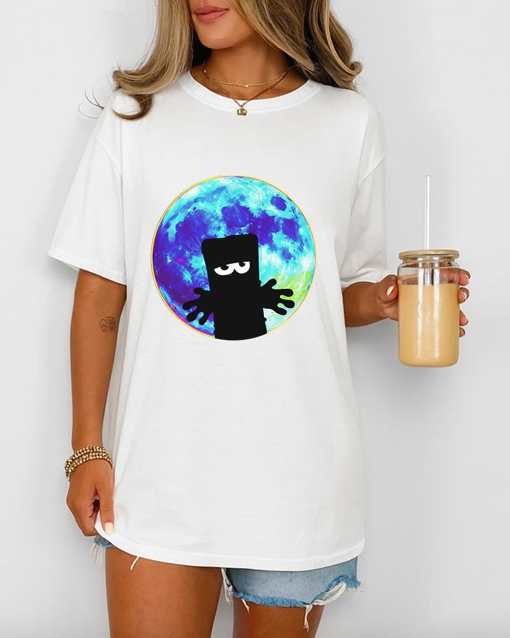 Bernd das Brot Moon Shirt, Bernd das Brot Shirt, Grumpy Bread Cartoon T-Shirt, Cult Classic Gift, MIST German Cult Cartoon Tee, Kika TV Tee