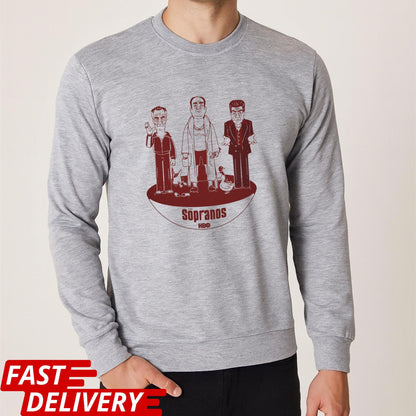 The Sopranos Cartoon Shirt, HBO Gangster TV Show Tee, Retro Mafia Graphic T-Shirt, Funny Mobster Gift, Vintage Crime Series Merch