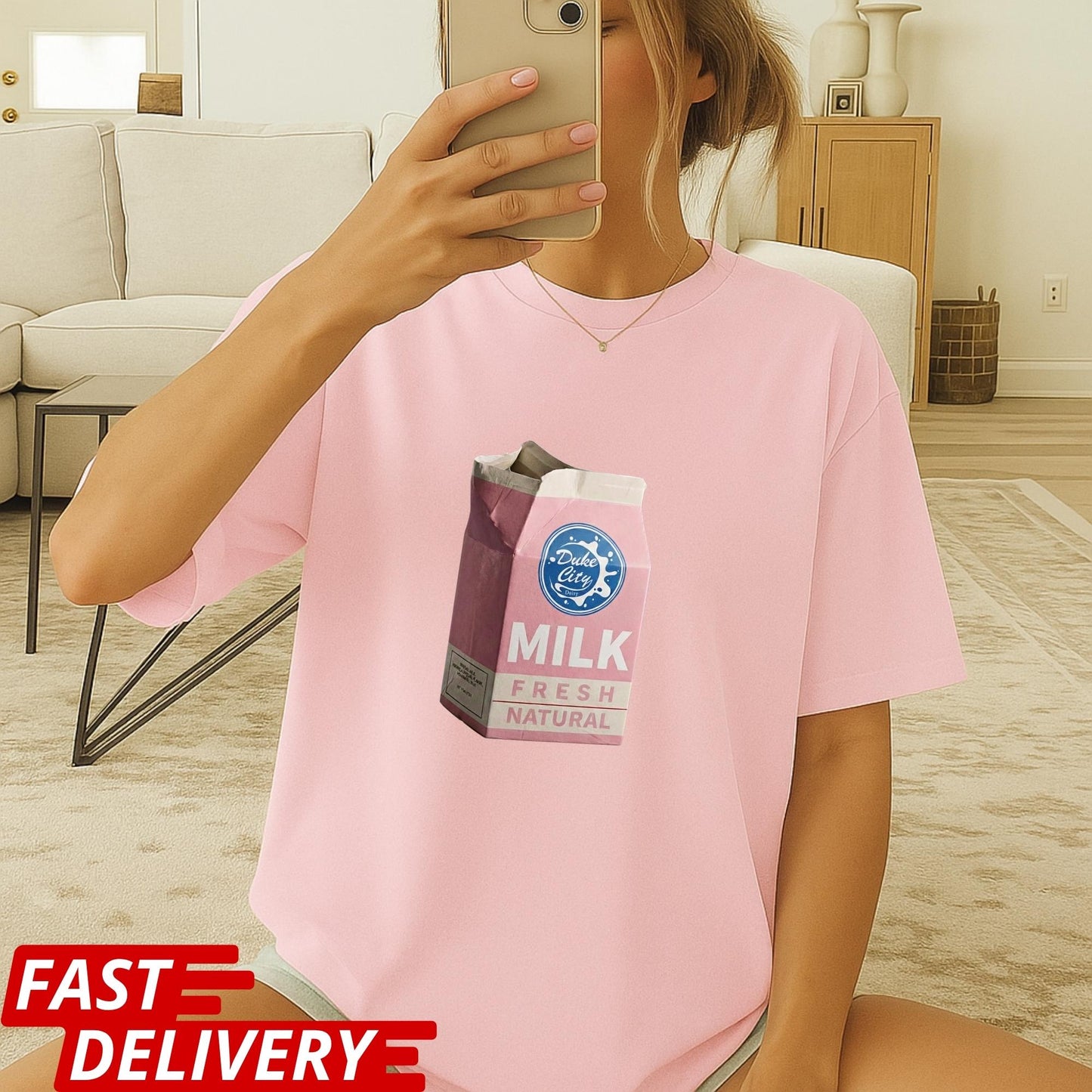 Pluribus HDP Milk Carton T-Shirt, Human-Derived Protein (HDP) Design, Pluribus Series Fan Shirt, John Cena Cameo Tee, Dark Sci-Fi TV Shirt