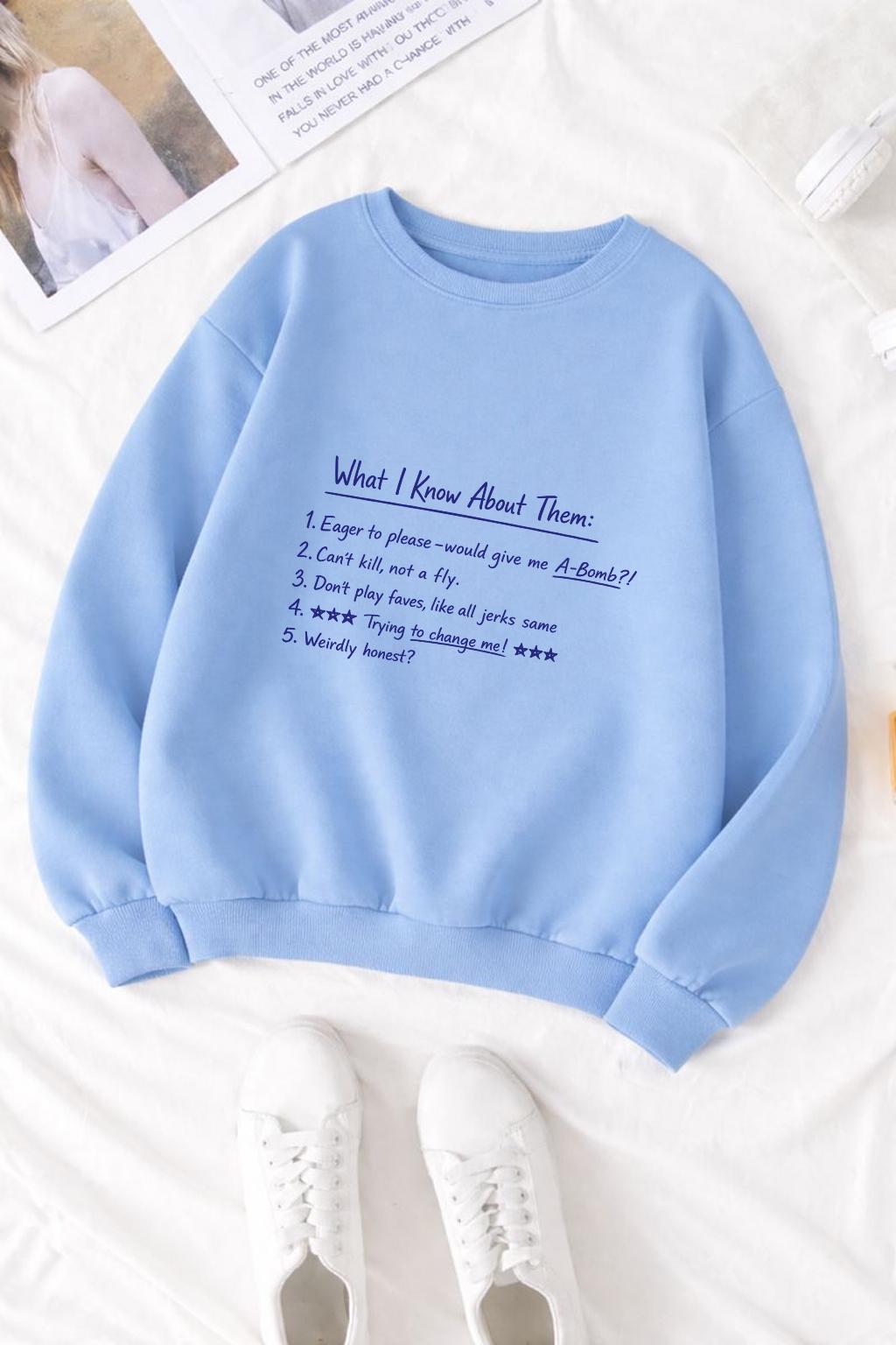 Pluribus Carol Quote Shirt, What I Know About Them Tee, Dark Humor Sci Fi Fan Shirt, Minimal Quote T Shirt