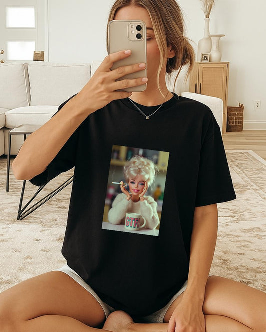 Funny Barbie Meme T Shirt, Messy Barbie Head Tee, GTFO Barbie Shirt, Sarcastic Doll Meme TShirt, Viral Internet Humor Unisex Tee, meme tee