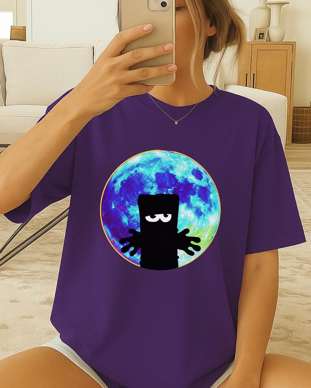 Bernd das Brot Moon Shirt, Bernd das Brot Shirt, Grumpy Bread Cartoon T-Shirt, Cult Classic Gift, MIST German Cult Cartoon Tee, Kika TV Tee