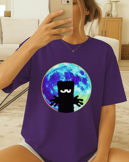 Bernd das Brot Moon Shirt, Bernd das Brot Shirt, Grumpy Bread Cartoon T-Shirt, Cult Classic Gift, MIST German Cult Cartoon Tee, Kika TV Tee