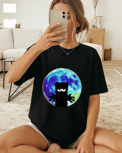 Bernd das Brot Moon Shirt, Bernd das Brot Shirt, Grumpy Bread Cartoon T-Shirt, Cult Classic Gift, MIST German Cult Cartoon Tee, Kika TV Tee