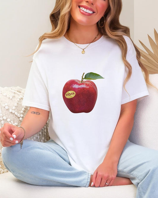Fiona Apple Inspired T Shirt, Retro Y2K Apple Graphic Tee, Indie Music Fan Shirt, Minimal Apple Print Tee, Unisex Aesthetic Shirt, MusicGift