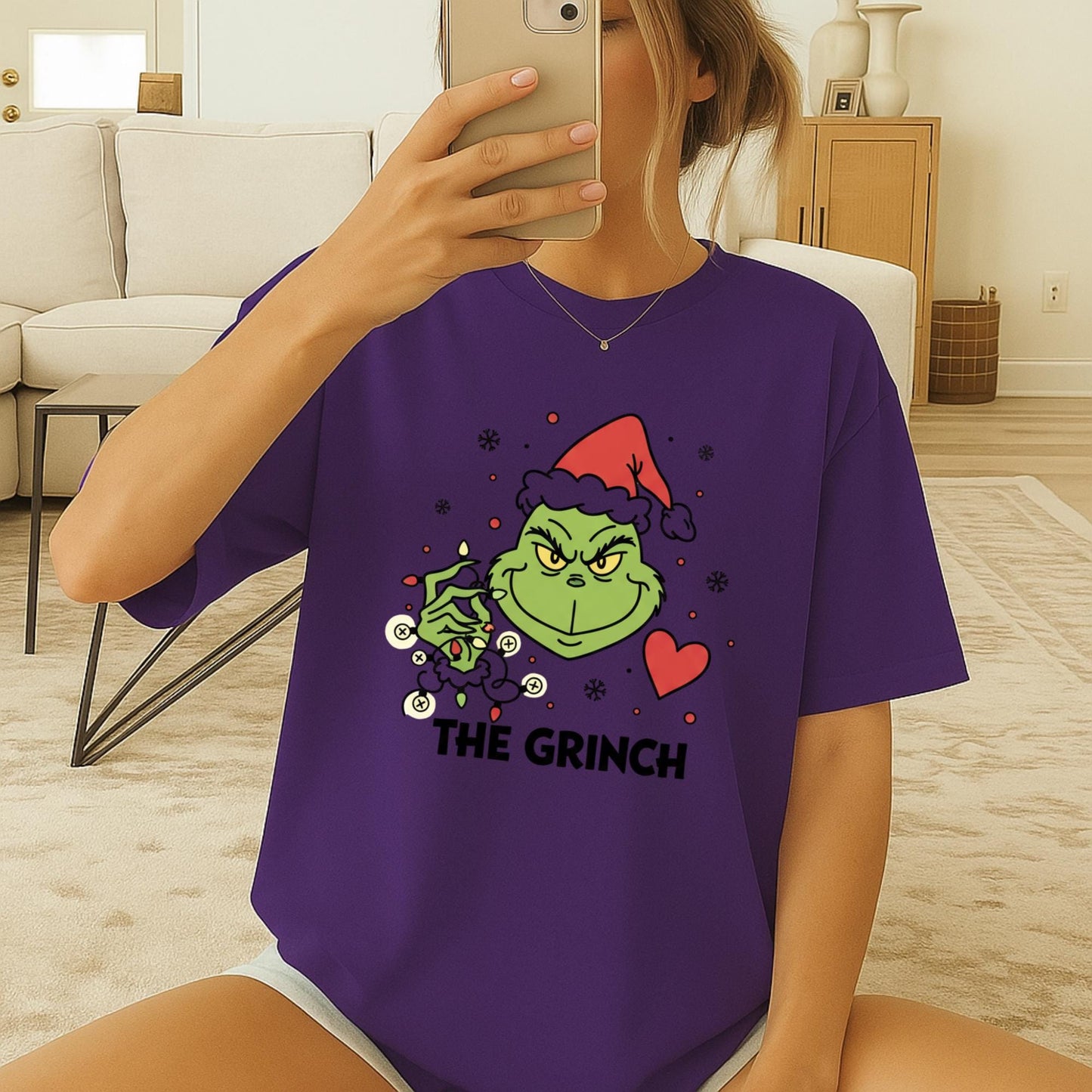 Funny Christmas Parody T-Shirt, Green Grumpy Holiday Character Tee, Cute Xmas Mischief Graphic Shirt, Grinch T-Shirt, The Grinch