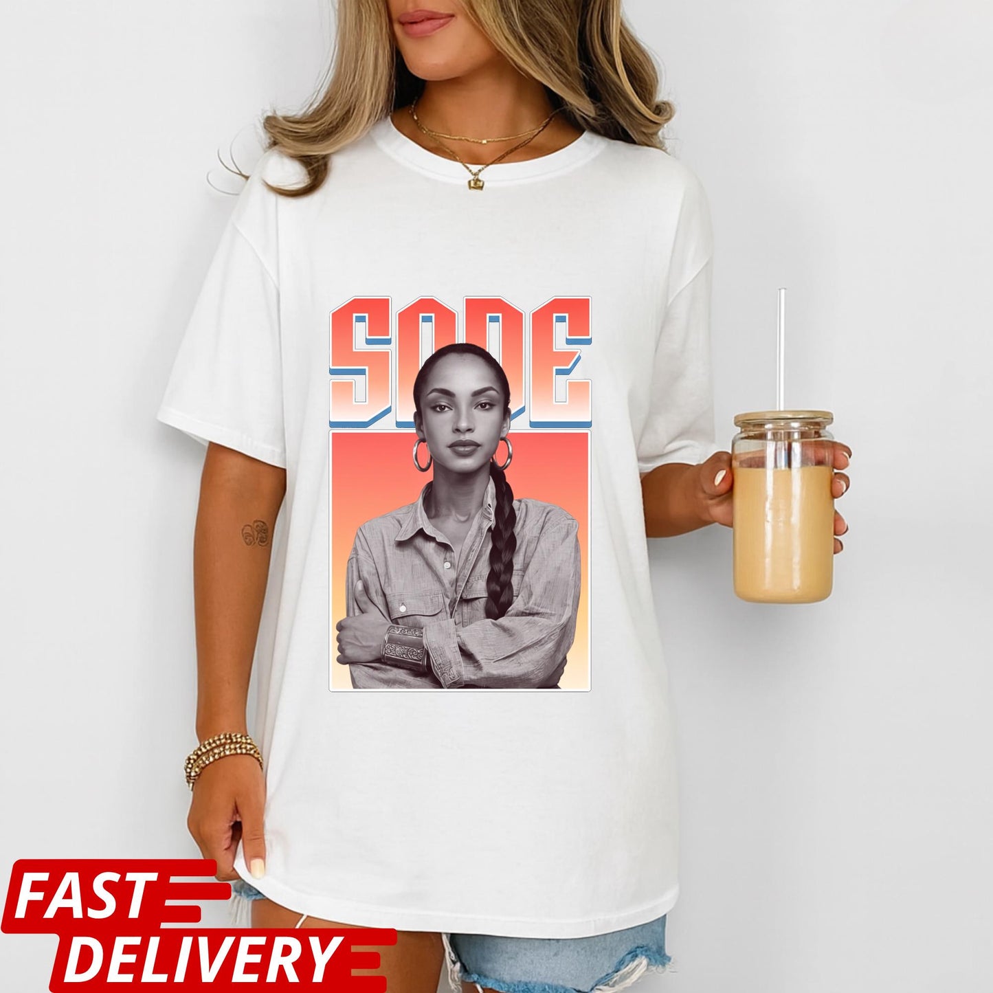 Sade Graphic Shirt, Sade Portrait T Shirt, Retro Soul Music Tee, Vintage Style Sade Shirt, Unisex Statement Graphic Tee