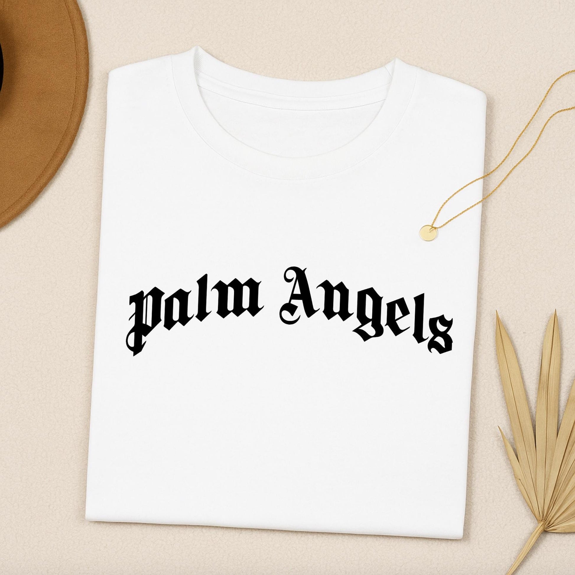 Palm Angels Inspired Oversized Sweatshirt, Gothic Font Streetwear graphic t-shirt, premium cotton streetwear tee, Cotton Body Tee